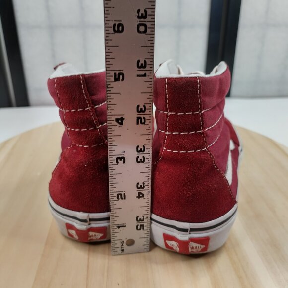 Vans SK8-Hi Tops Rumba Red & White Skate Shoes Sneakers US Women 6.5 / Men 5 - Picture 8 of 15